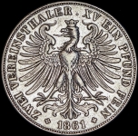 2-й талер 1861 (Франкфурт)