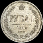 Рубль 1884 СПБ-АГ