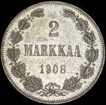 2 марки 1908 (Финляндия) L