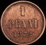 1 пенни 1872 (Финляндия)