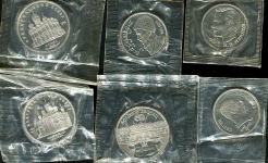 Набор из 6-ти памятных монет СССР (в запайках)
