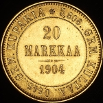 20 марок 1904 (Финляндия) L