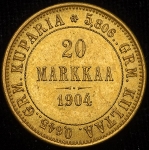 20 марок 1904 (Финляндия) L