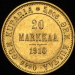 20 марок 1910 (Финляндия) L