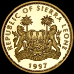 100 долларов 1997 "Юбилей королевы Виктории" (Сьерра-Лионе)