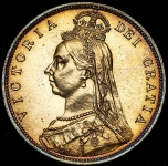 Полукрона 1887 (Великобритания)