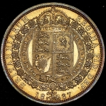 Полукрона 1887 (Великобритания)