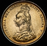 Шиллинг 1887 (Великобритания)