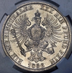 Талер 1866 (Пруссия) (в слабе) A