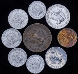 Набор из 9-и нотгельдов (Вестфалия)