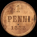 1 пенни 1883 (Финляндия)