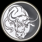 3 рубля 2009 "Лунный календарь: Бык"