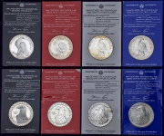 Набор из 8-и сер. монет 1 доллар 1983 "Олимпиада-83" (США)
