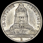 3 марки 1913 "100-летие битвы при Лейпциге" (Саксония) Е
