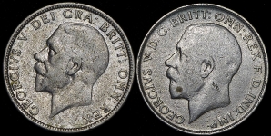 Набор из 2-х флоринов 1922 и 1929 (Великобритания)