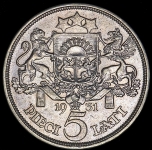 5 лат 1931 (Латвия)
