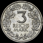 3 марки 1925 "1000-летие Рейнланда" (Германия)