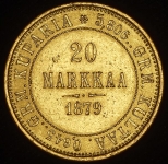 20 марок 1879 (Финляндия) S