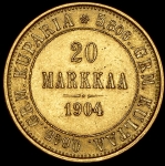 20 марок 1904 (Финляндия) L