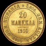 20 марок 1910 (Финляндия) L