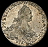 Рубль 1774 СПБ-ТИ-ФЛ