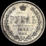 Рубль 1883 СПБ-ДС