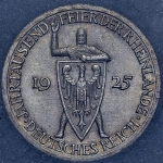 3 марки 1925 "1000-летие Рейнланда" (Германия) (в слабе)