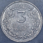 3 марки 1925 "1000-летие Рейнланда" (Германия) (в слабе)