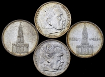 Набор из 4-х монет 5 марок (Германия)