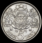 5 лат 1929 (Латвия)