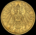 20 марок 1893 (Пруссия)