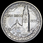 1/2 доллара 1935 "Межднародная Тихоокеанска выставка" (США)