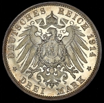 3 марки 1914 (Вюртемберг) F