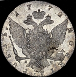 Рубль 1772 СПБ-ТI-ЯЧ