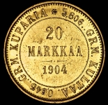 20 марок 1904 (Финляндия) L