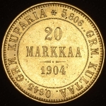20 марок 1904 (Финляндия) L