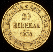 20 марок 1904 (Финляндия) L