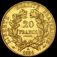 20 франков 1851 (Франция) A