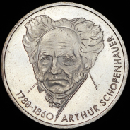 10 марок 1988 "200-летие со дня рождения Артура Шопенгауэра" (Германия) D