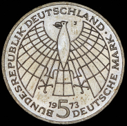 5 марок 1973 "500-летие со дня рождения Николая Коперника" (Германия)