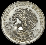 25 песо 1968 ""XIX летние Олимпийские игры 1968 в Мехико" (Мексика)