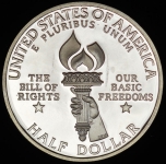 1/2 доллара 1993 "Билль о правах, Джеймс Мэдисон" (США) S