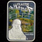 1 доллар 2010 "Клод Монэ: Девушка с зонтиком, Японский мостик" (Ниуэ)