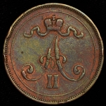 10 пенни 1875 (Финляндия) (Бит. R1, Петр. 4р.)