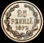 25 пенни 1872 (Финляндия) S