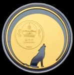 500 тугриков 2013 "Монгольский Волк: Природа Монголии 2013" (в п/у) (Монголия) (монета года 2013)