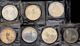Набор из 7-ми монет СССР (в запайках)