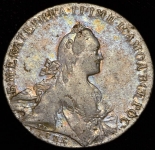 Рубль 1766 СПБ-ТI-АШ