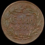 Жетон "Замок Эрбах"1851 (Баден-Вюртемберг)