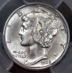 10 центов 1938 (США) (в слабе)